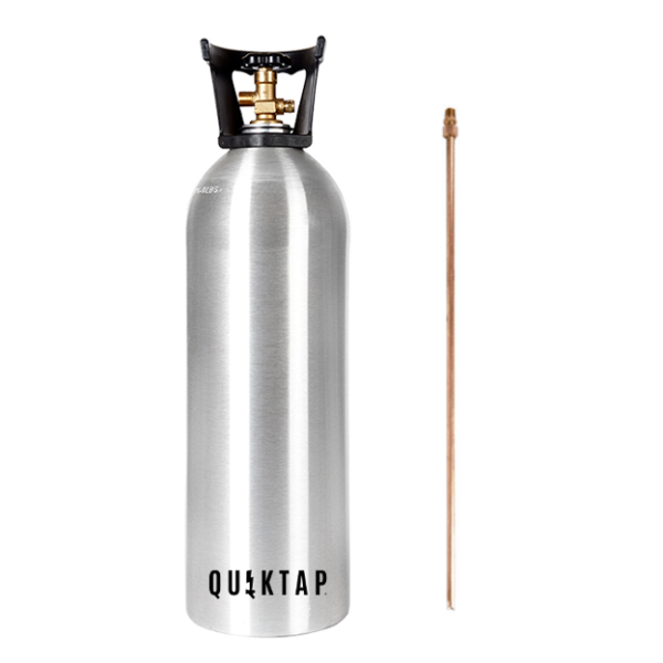 NEW 20 CO2 Cylinder with Siphon Tube QuikTap®
